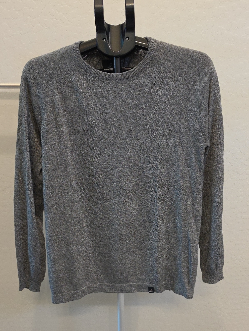 Prana Men's Heather Gray Crewneck Sweater